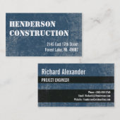 建設業は青石を梳きます 名刺 (正面/裏面)