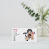 建設業またはプロフィールカード 名刺 (スタンド正面)