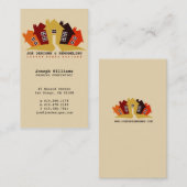 建設業カードを改造する家のデザイン 名刺 (正面/裏面)