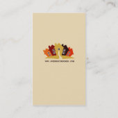 建設業カードを改造する家のデザイン 名刺 (裏面)