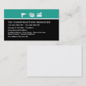 建設業カードテンプレート 名刺 (正面/裏面)