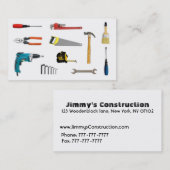 建設業カード 名刺 (正面/裏面)