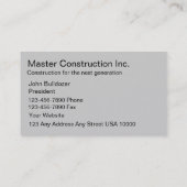 建設業カード 名刺 (裏面)