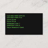 建設業カード 名刺 (裏面)