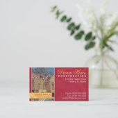 建設業カード 名刺 (スタンド正面)