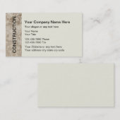 建設業カード 名刺 (正面/裏面)