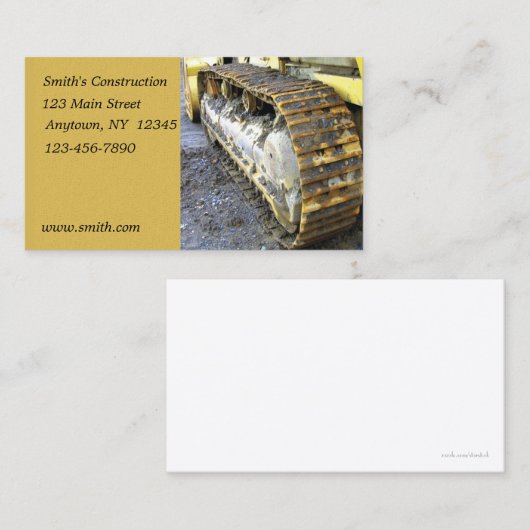 建設業カード 名刺 (正面/裏面)