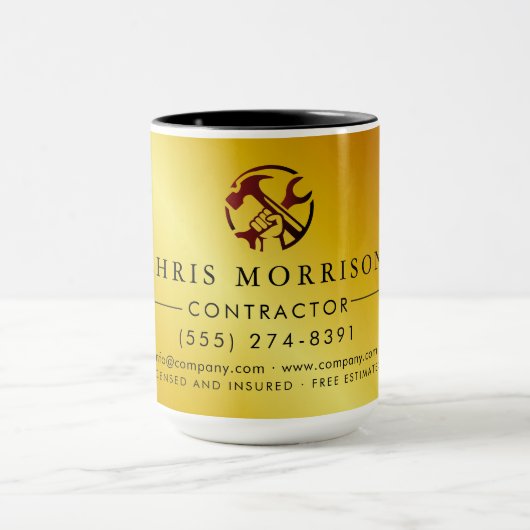 建設業マーケティングロゴ マグカップ (中央)