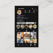 建設業InstagramグレーQRコード 名刺 (正面)