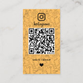 建設業Instagramピーチ | QRコード 名刺 (裏面)