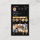 建設業Instagramピーチ | QRコード 名刺 (正面)