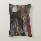 建設現場のビンテージ・ビジネス・ダンプ・トラック アクセントクッション (正面(垂直))