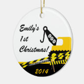 建設用クレーンのパーソナライズな一流のオーナメント セラミックオーナメント (左)