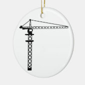 建設用クレーン セラミックオーナメント (左)