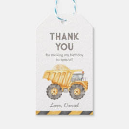 建設用ダンプトラック ギフトタグ