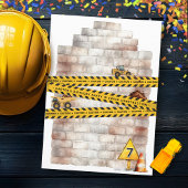 建設用ダンプトラック 7歳男子 誕生日パーティー 招待状