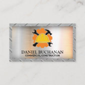 建設用ハンマー付きレンチヘルメット 名刺 (正面)