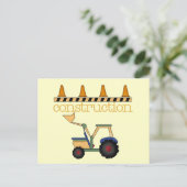 建設用バケットローダーTシャツ＆ギフト ポストカード (スタンド正面)