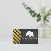 建設用ヘルメット | 総合建設業者 名刺 (スタンド正面)
