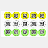 建設用ラウンドの耐候性QRコードラベル ラベル (シート)
