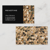 建設請負業者の名刺の小石 名刺 (正面/裏面)