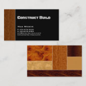 建設請負業者の名刺木 名刺 (正面/裏面)