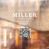 建設請負業者 QR コード シンプル & プロフェッショナル ウィンドウサイン (シート2)