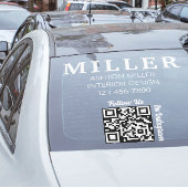 建設請負業者 QR コード シンプル & プロフェッショナル ウィンドウサイン