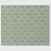 建設車両ビルダー ボーイ トラック セージグリーン ラッピングペーパー (フラット)