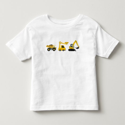 建設車両 - ダンプトラック トドラーTシャツ (正面)