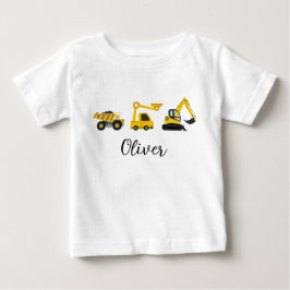 建設車両 – ダンプトラック ベビーTシャツ