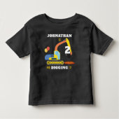 建設2歳の誕生日 トドラーTシャツ (正面)