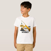 建設3歳の誕生日招待状テンプレート | エド Tシャツ (正面フル)