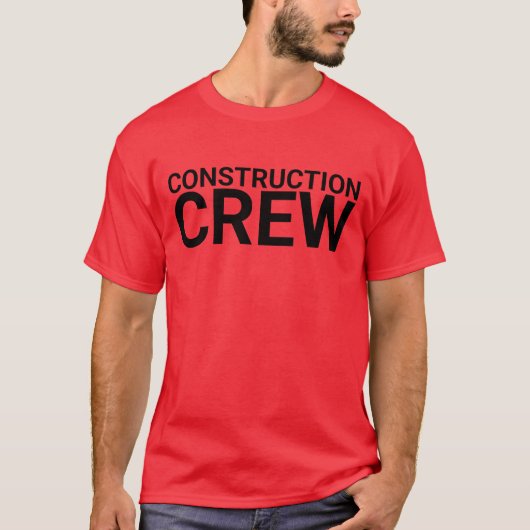 建設、建設作業員、労働者、屋根職人 Tシャツ (正面)