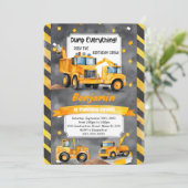 建設 誕生日 ダンプ すべてのもの 招待状 (スタンド正面)