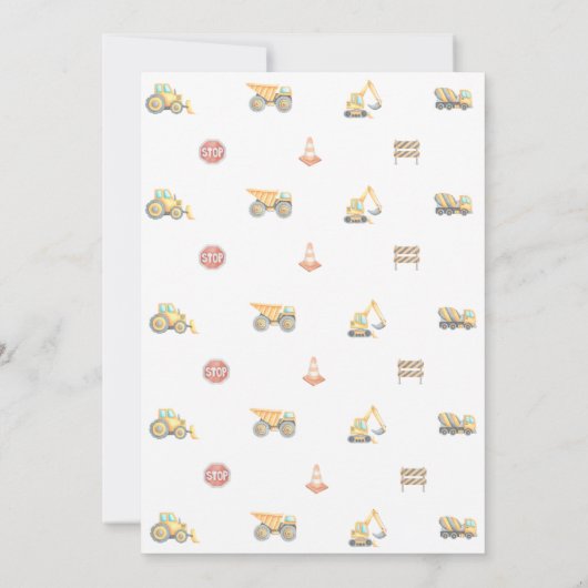 建設 誕生日 招待状 (裏面)