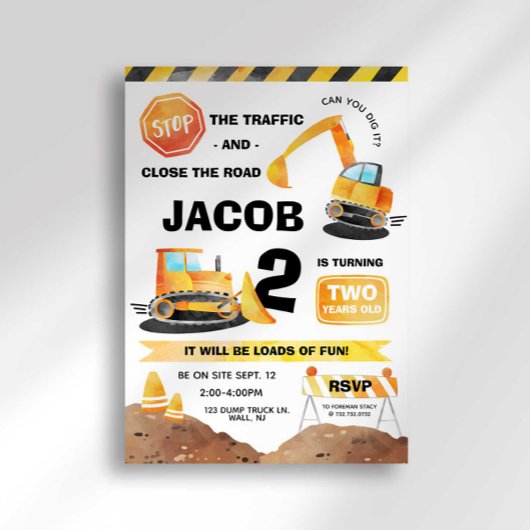 建設 誕生日 招待状 どんな年齢でも