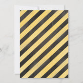 建設 誕生日 招待 ダンプカー パーティー 招待状 (裏面)