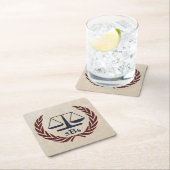 弁はかりで測護士のパーソナライズされた贈り物 スクエアペーパーコースター (インサイチュ)