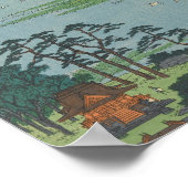 弁天神社井の頭池ヴィンテージ浮世絵 ポスター (角)