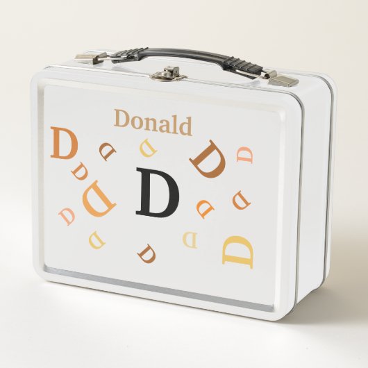 弁当箱 – オレンジ色の文字 (正面)