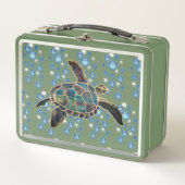 弁当箱 – 亀が泡を泳ぐ (正面)