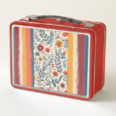 弁当箱 – 花とストライプ (裏面)