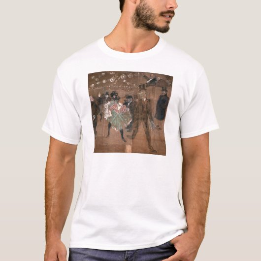 弁柄で踊るアンリーdeツールーズLautrec | Tシャツ (正面)
