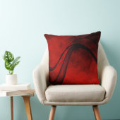 弁柄によって陰影を付けられる波-装飾用クッション クッション (椅子)