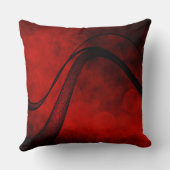 弁柄によって陰影を付けられる波-装飾用クッション クッション (裏面)