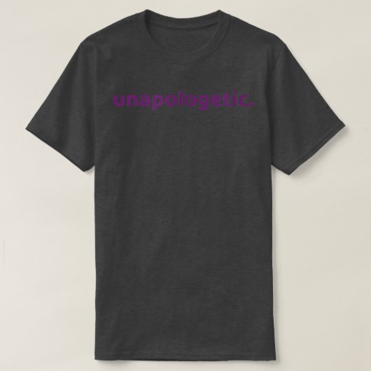 弁解できない激しい独立フェミニズム素晴らしC Tシャツ (デザイン正面)