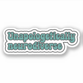 弁解できない神経多様性ティール（緑がかった色）神経多様性 シール