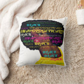 弁解できない黒い装飾用クッション クッション (ブランケット)