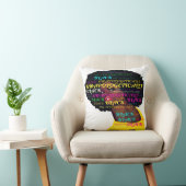 弁解できない黒い装飾用クッション クッション (椅子)